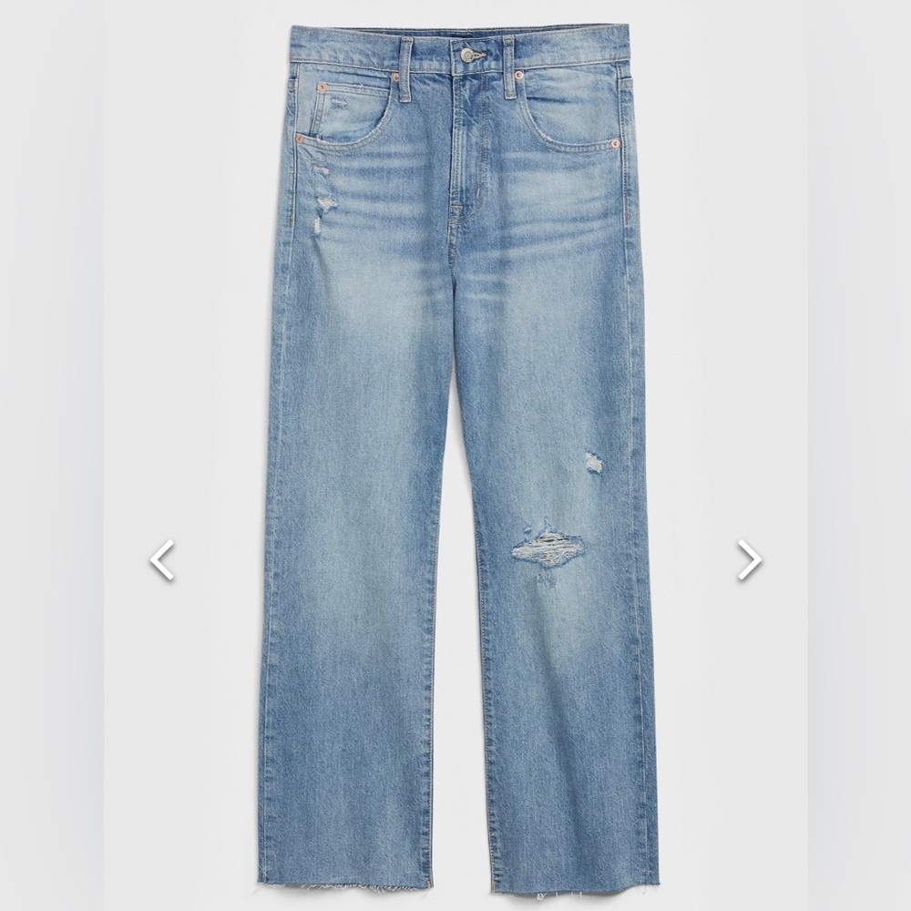 Gap Ankle Flare High Rise Jeans
